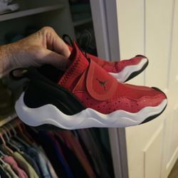 Black And red Jordan's 