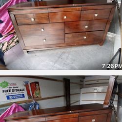 King Size Dresser Mirror Set