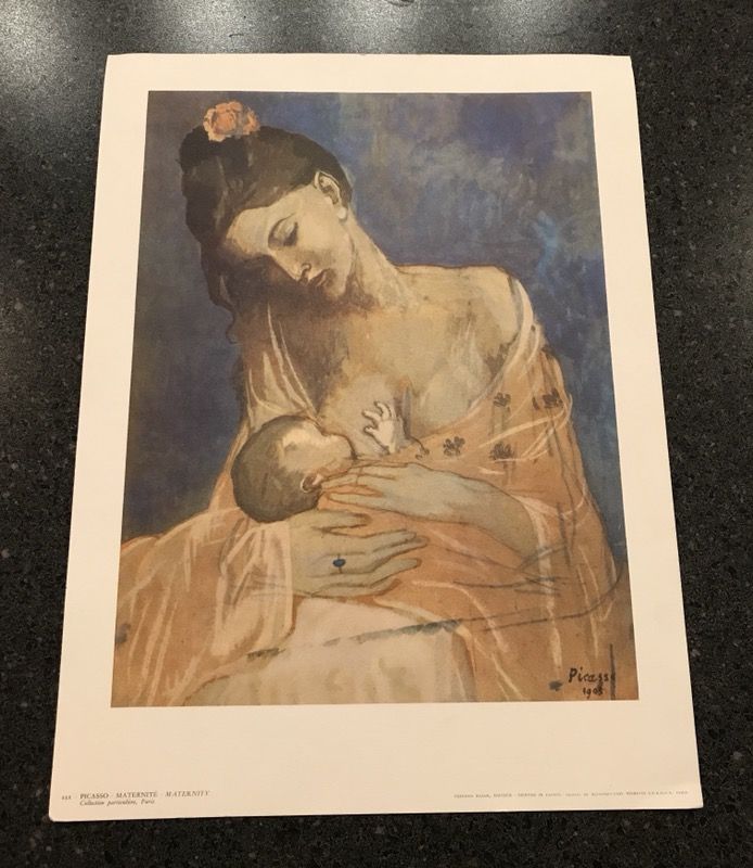 1905 Picasso Print - Maternity (printed in France - Fernand Hazan, Editor)