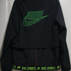 Nike Sportswear Block Futura Logo Windbreaker Full Zip Up Jacket Men's Size Medium Authentic 