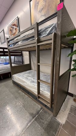 TWIN OVER TWIN BUNK BED