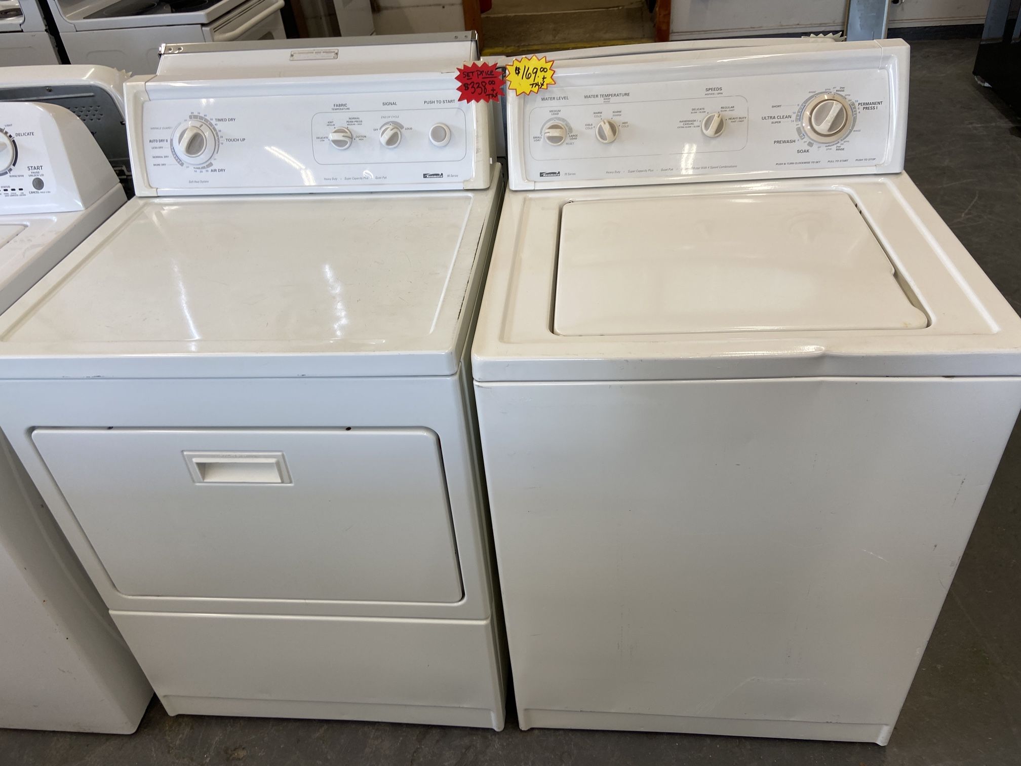 KENMORE WASHER DRYER SET