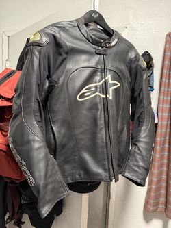 Alpinestars motorcycle leather jacket