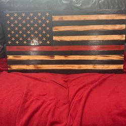 American Flag Wood