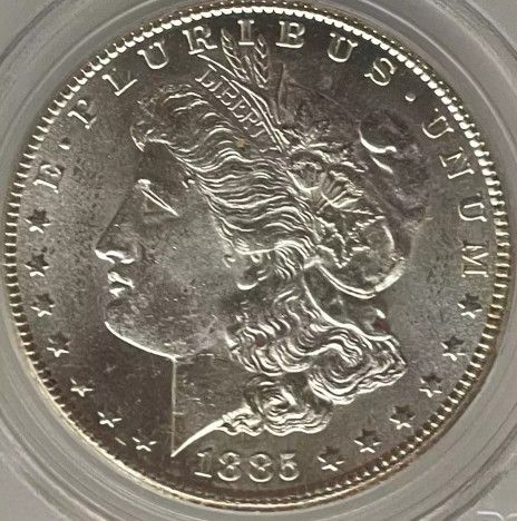 1885-CC Morgan Silver Dollar