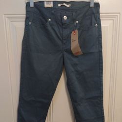 New Levi's Strauss 711 Skinny Jeans 28×30 Mid rise 