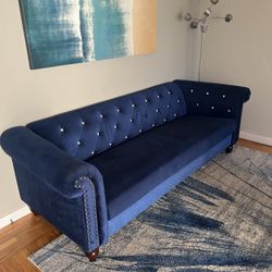 Blue Matching Sofas Couches Chairs