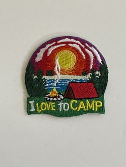 4 I Love To Camp Patches