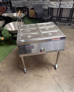 Nuevo carro para la comida caliente con quemador i mangera/ new gas propane steamers