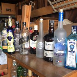 Empty Booze Bottles For Crafts