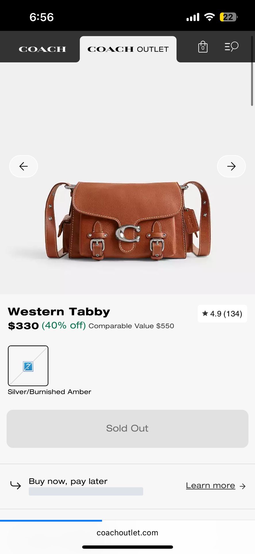 Coach Western Tabby Brown