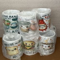 Coffee Mugs 11 oz “Funny Food “