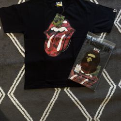 Bape Red/Black Tee
