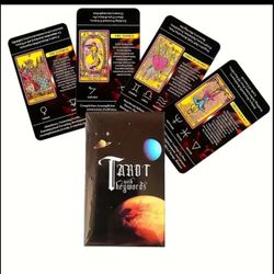 The New Engaging Tarot Cards: Beginner-Friendly, Meaningful Interpretations, Mixed Colors - Ideal for Christmas & Halloween Gifts!
