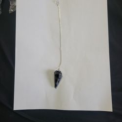 Snowflake Obsidian Pendulum