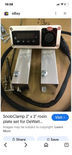 SnobClamp Rosin Plate Set with PID Controller