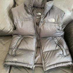 North Face Nuptse Vest Mens Large Black 550 Sz S