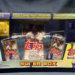 2024 Topps “Super Box” Factory Sealed Baseball Card Pack - Brand New! 