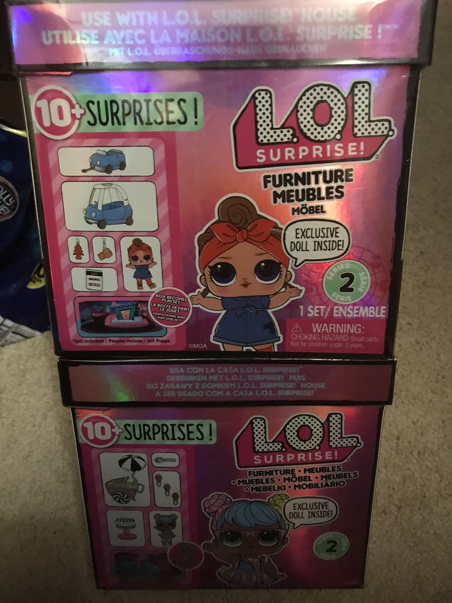 Lol surprise dolls furniture set lot of 2 sets brand new sealed