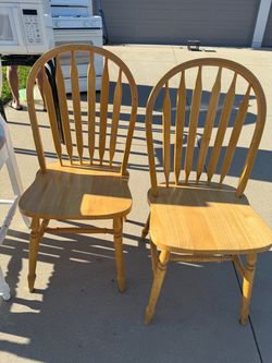 Wood chairs