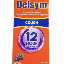Delsym Dextromethorphan Polistirex Extended-Release Suspension 12 Hour Cough