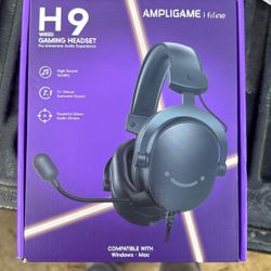 FIFINE Wired Gaming Headset, USB Headphones with 7.1 Surround Sound, Detachable Microphone, Control Box, 3.5mm Headphone Jack, Over-Ear Headphones for