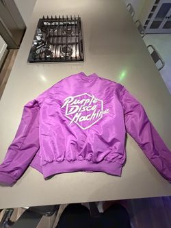 Purple Disco Machine Bomber Jacket – Purple – Size Large