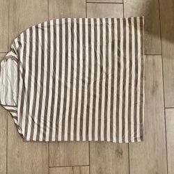 car seat cover / nursing cover, grey and white