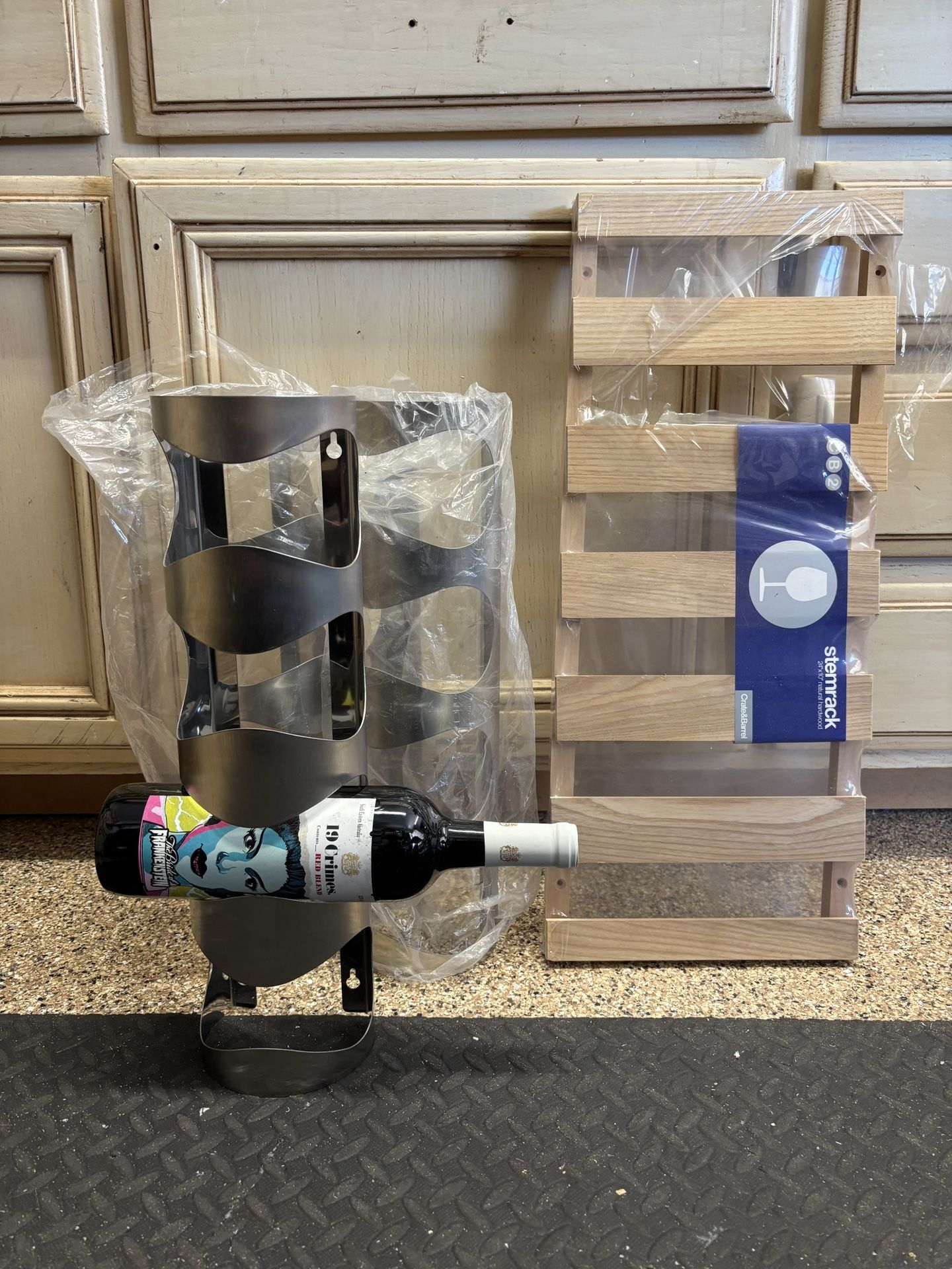 Wine Bottle Rack And Wine Glass Rack