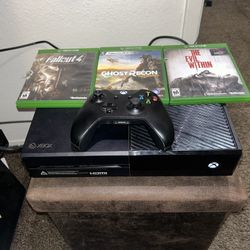 Xbox One Console with Controller & 3 games