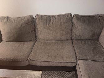 Gray Fabric Sectional Sofa