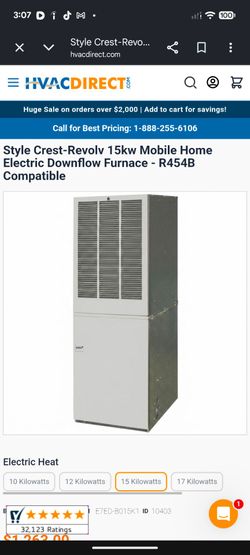 Mobile Home Electric Downflow Furnance