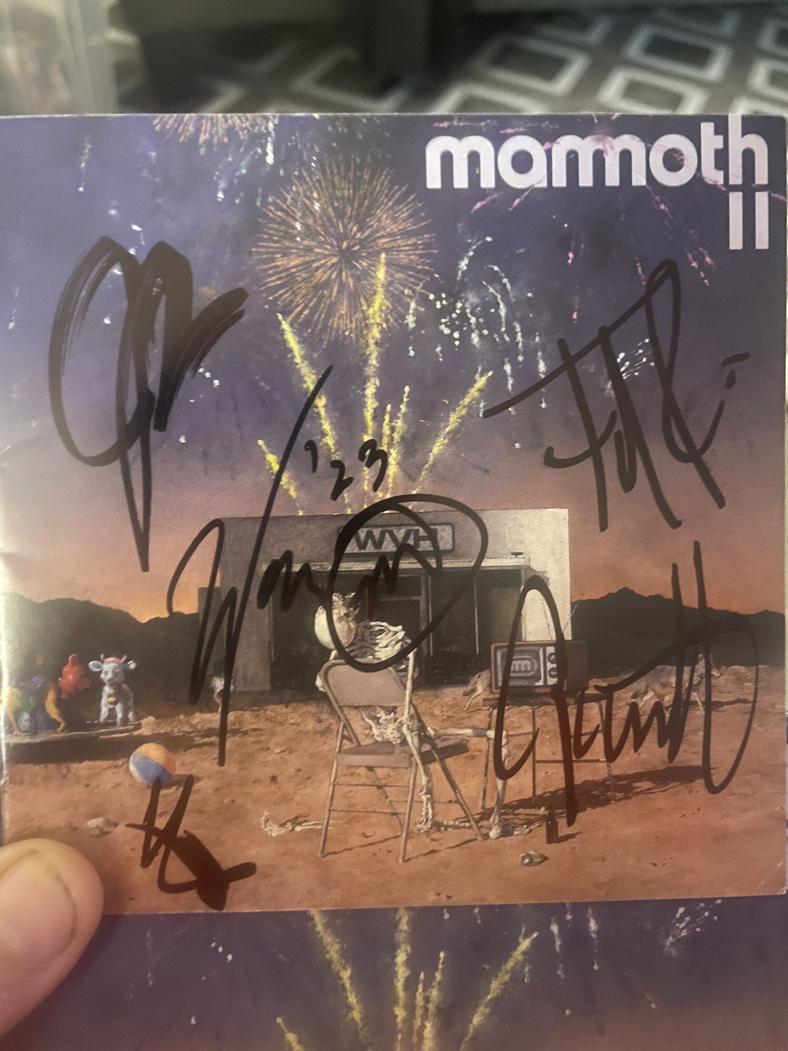 Autographed Mammoth CD