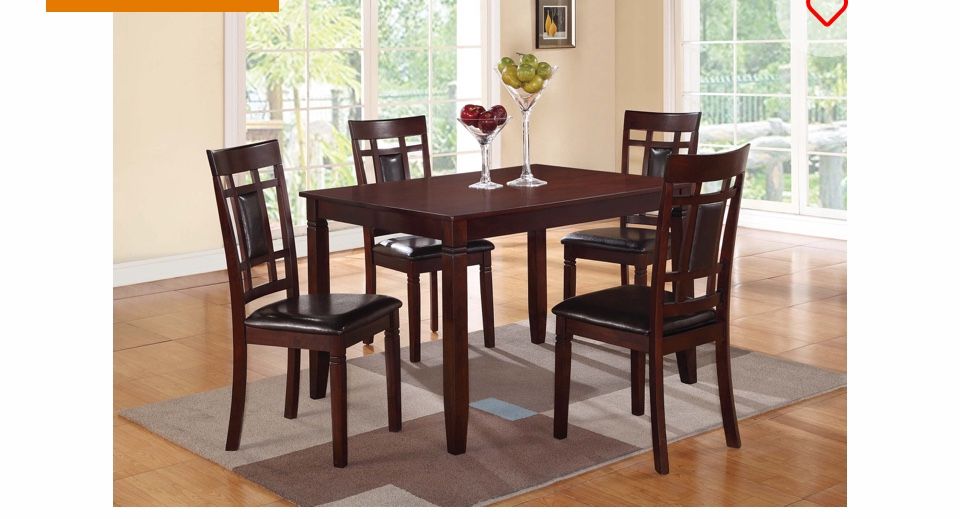 5 Pcs Dining Set 48”x38 Only $350
