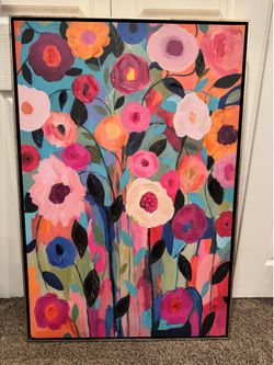 Floral Wall Decor Art - Lot of Four