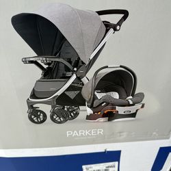 Chicco Bravo 3-in-1 Quick Fold Travel System 