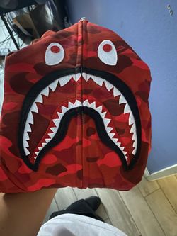 Red Bape Full Zip Hoodie
