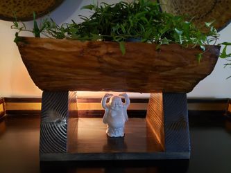 Buddha Planter Wood