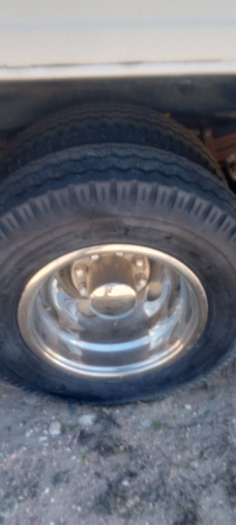 RV Tires Chevy Rims, 16 And A Half.