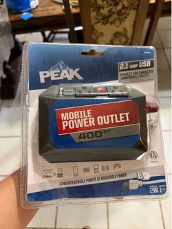 Peak mobile power outlet 400 W two AC outlet outlets