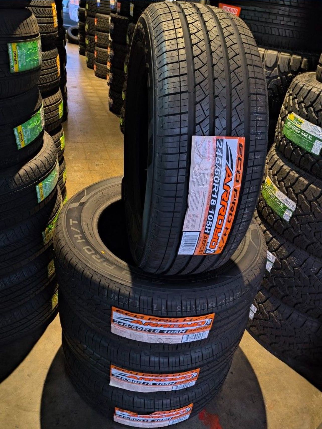 245/60/18 Arroyo #4 New Tires Mount & Balance // Set De 4 Llantas Nuevas Arroyo Instaladas Y Balanceadas