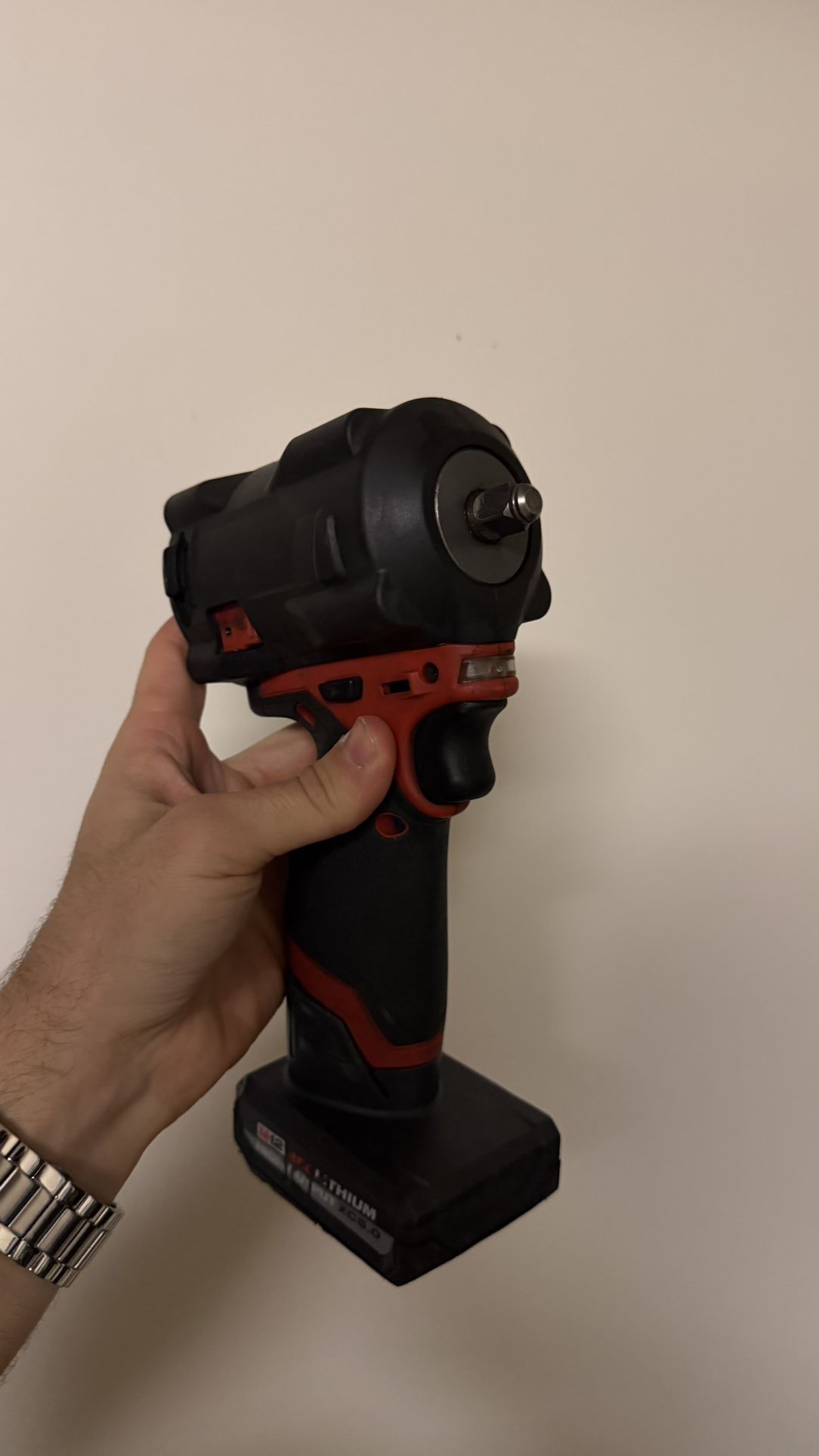 Milwaukee 3/8” Stubby Impact With 5.0 Battery With Charger 