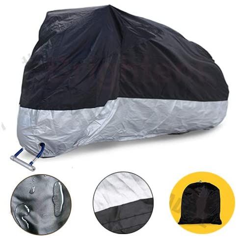 NIB Motorcycle Cover Fits up to 108" Harley Davidson Honda Suzuki Kawasaki Yamaha with Lock Hole