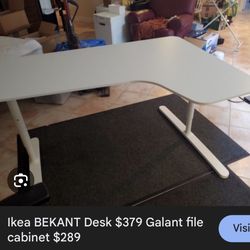 IKEA BEKANT Standing Electric Movable desk 