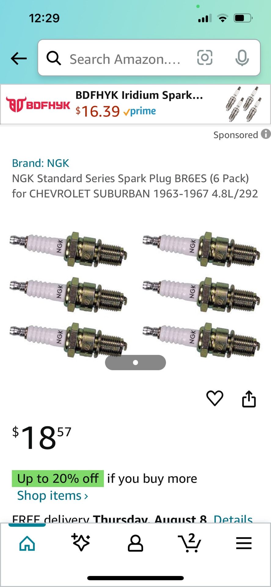 1963-67 Chevy Suburban Spark Plugs