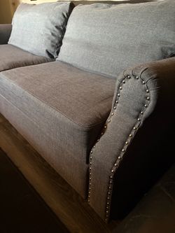 Gray fabric sofa