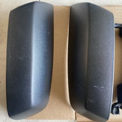 Silverado 2014-2018 Door Handles And Mirror Caps black texture 