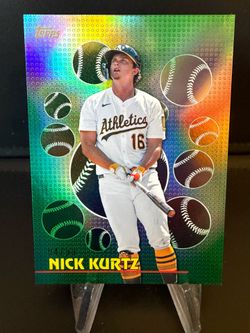 Nick Kurtz Topps Titans of the Game Green Refractor/99