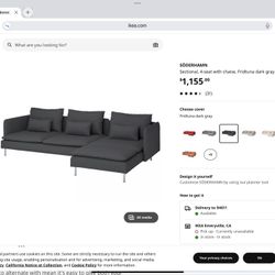 IKEA SÖDERHAMN Modular Sofa / Customizable Couch 