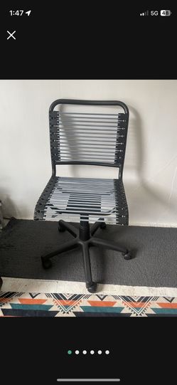 Grey & Black Ergo Bungee Desk Chair Seat
